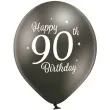 balony d11 glossy happy birthday 90 mix belbal 12 6 szt