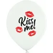 balony d11 kiss me rozowo bialy belbal 12 6 szt