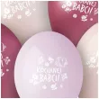 balony dekoracja na dzien babci kochanej babci kwiaty i serca rozowy 13 5 szt