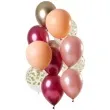 balony dekoracyjny bordowy mix mix folat 12 12 szt