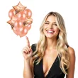 balony dekoracyjny mix rozowe zloto partypal zestaw