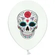 balony dia de los muertos pastel bialy strong 12 6 szt