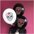 balony dia de los muertos pastel bialy strong 12 6 szt