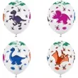 balony dinozaury pastel mix strong 14 6 szt