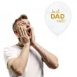 balony dzien ojca best dad ever transparentne biale qualatex 11 25 szt
