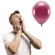 balony ekologiczne bordowy metalik partydeco 10 10 szt