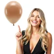 balony ekologiczne brazowe czekoladowe partydeco 12 10 szt