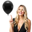 balony ekologiczne czarne partydeco 12 10 szt