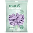 balony ekologiczne liliowy metalik partydeco 10 100 szt