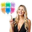 balony ekologiczne metalik mix partydeco 10 100 szt