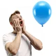 balony ekologiczne niebieski metalik partydeco 12 10 szt