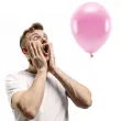 balony ekologiczne rozowy jasny metalik partydeco 12 10 szt