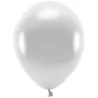 balony ekologiczne srebrny metalik partydeco 10 100 szt