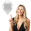 balony ekologiczne srebrny metalik partydeco 12 100 szt