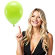 balony ekologiczne zielone jabluszko partydeco 10 100 szt