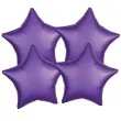 balony foliowe gwiazda fioletowy satynowy amscan 19 str 4 szt