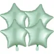 balony foliowe gwiazda mietowy satynowy amscan 19 str 4 szt
