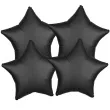 balony foliowe gwiazda onyks satynowy amscan 19 str 4 szt