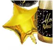 balony foliowe happy new year butelka szampana i gwiazdki jix