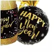 balony foliowe happy new year butelka szampana i gwiazdki jix
