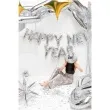 balony foliowe napis happy new year srebrny partydeco 370 cm 12 szt