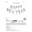 balony foliowe napis happy new year srebrny partydeco 370 cm 12 szt
