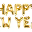 balony foliowe napis happy new year zloty partydeco 370 cm 12 szt