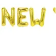 balony foliowe napis happy new year zloty partypal 16 12 szt