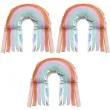 balony foliowe tecza z fredzlami do girlandy dekoracja na urodziny partydeco 16 3 szt shp