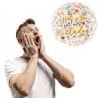 balony foliowy kwieciste happy birthday jasno rozowy partydeco 14 rnd
