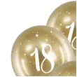 balony glossy liczba 18 zlote partydeco 14 6 szt