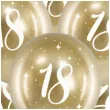 balony glossy liczba 18 zlote partydeco 14 6 szt