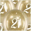 balony glossy liczba 21 zlote partydeco 12 6 szt