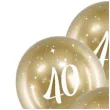 balony glossy liczba 40 zlote partydeco 12 6 szt