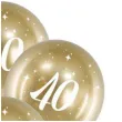 balony glossy liczba 40 zlote partydeco 12 6 szt