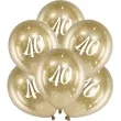 balony glossy liczba 40 zlote partydeco 12 6 szt