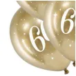 balony glossy liczba 60 zlote partydeco 12 6 szt
