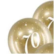 balony glossy liczba 70 zlote partydeco 12 6 szt