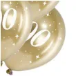 balony glossy liczba 90 zlote partydeco 12 6 szt