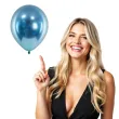 balony glossy niebieski partydeco 12 50 szt