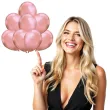 balony glossy rozowe zloto belbal 12 8 szt