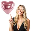 balony glossy serce rozowe zloto partydeco 12 50 szt