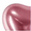 balony glossy serce rozowe zloto partydeco 12 50 szt