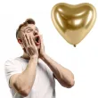 balony glossy serce zlote partydeco 12 50 szt
