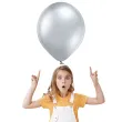 balony glossy srebrne belbal 5 100 szt