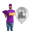 balony glossy srebrne partydeco 12 10 szt