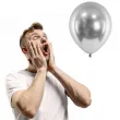 balony glossy srebrne partydeco 12 10 szt