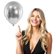 balony glossy srebrne partydeco 12 50 szt