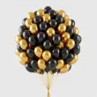balony gm90 metalik zloty i czarny gemar 10 50 szt
