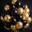 balony gm90 metalik zloty i czarny gemar 10 50 szt